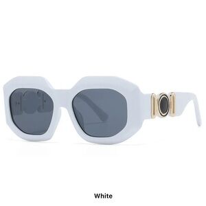 White/Gold Large Frame Shades